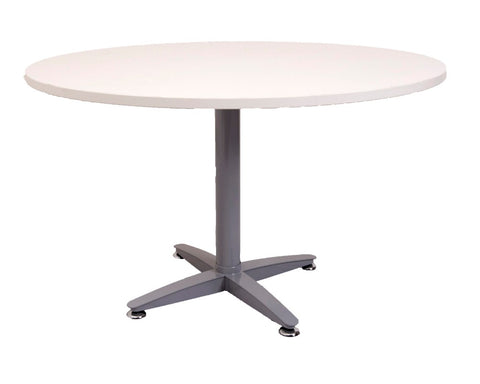 Rapidline Rapid Span Round Table Four Star White / Silver Meeting Tables Dunn Furniture - Online Office Furniture for Brisbane Sydney Melbourne Canberra Adelaide