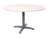 Rapidline Rapid Span Round Table Four Star White / Silver Meeting Tables Dunn Furniture - Online Office Furniture for Brisbane Sydney Melbourne Canberra Adelaide
