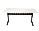Rapidline Rapid Span Desk in White with Black Frame Computer Desks Dunn Furniture - Online Office Furniture for Brisbane Sydney Melbourne Canberra Adelaide