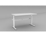 Rapid Paramount Height Adjustable Single Desk Standing Desks Dunn Furniture - Online Office Furniture for Brisbane Sydney Melbourne Canberra Adelaide