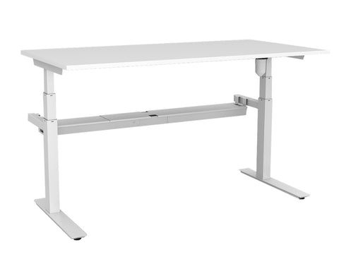 Rapid Paramount Height Adjustable Single Desk Standing Desks Dunn Furniture - Online Office Furniture for Brisbane Sydney Melbourne Canberra Adelaide