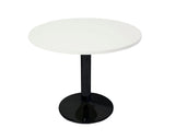 Rapidline Round Meeting Table Disc Base White / Black Meeting Tables Dunn Furniture - Online Office Furniture for Brisbane Sydney Melbourne Canberra Adelaide