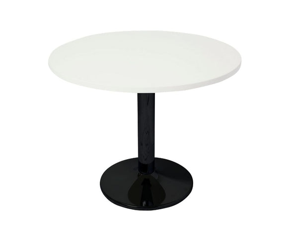 Rapidline Round Meeting Table Disc Base White / Black Meeting Tables Dunn Furniture - Online Office Furniture for Brisbane Sydney Melbourne Canberra Adelaide