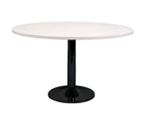 Rapidline Round Meeting Table Disc Base White / Black Meeting Tables Dunn Furniture - Online Office Furniture for Brisbane Sydney Melbourne Canberra Adelaide