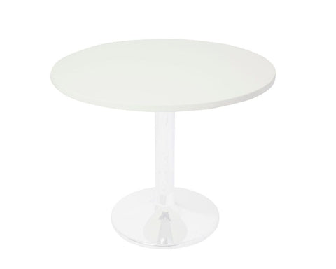 Rapidline Round Meeting Table Disc Base White Meeting Tables Dunn Furniture - Online Office Furniture for Brisbane Sydney Melbourne Canberra Adelaide