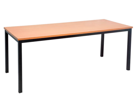 Rapidline Steel Frame Table In Beech Meeting Tables Dunn Furniture - Online Office Furniture for Brisbane Sydney Melbourne Canberra Adelaide