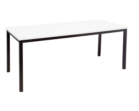 Rapidline Steel Frame Table In White Meeting Tables Dunn Furniture - Online Office Furniture for Brisbane Sydney Melbourne Canberra Adelaide