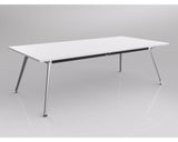 OLG Team Meeting Table White With Polished Alloy Frame Meeting Tables Dunn Furniture - Online Office Furniture for Brisbane Sydney Melbourne Canberra Adelaide