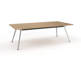 OLG Team Meeting Table Beech With Polished Alloy Frame Meeting Tables Dunn Furniture - Online Office Furniture for Brisbane Sydney Melbourne Canberra Adelaide