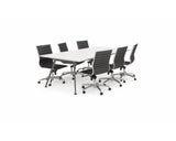 OLG Team Meeting Table White With White Frame Meeting Tables Dunn Furniture - Online Office Furniture for Brisbane Sydney Melbourne Canberra Adelaide