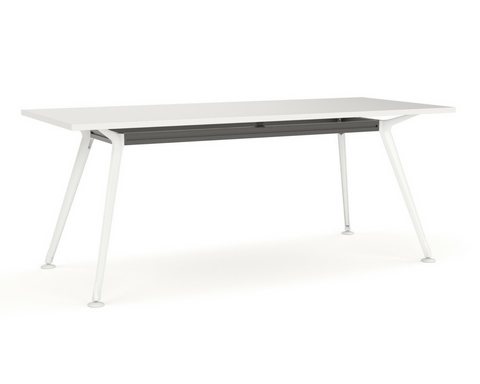 OLG Team Meeting Table White With White Frame Meeting Tables Dunn Furniture - Online Office Furniture for Brisbane Sydney Melbourne Canberra Adelaide