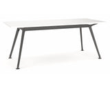 OLG Team Meeting Table White With Black Frame Meeting Tables Dunn Furniture - Online Office Furniture for Brisbane Sydney Melbourne Canberra Adelaide