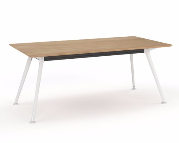 OLG Team Meeting Table Beech With White Frame Meeting Tables Dunn Furniture - Online Office Furniture for Brisbane Sydney Melbourne Canberra Adelaide