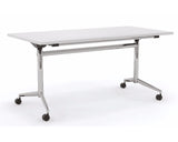 OLG Uni Flip Table White With Chrome Frame Meeting Tables Dunn Furniture - Online Office Furniture for Brisbane Sydney Melbourne Canberra Adelaide