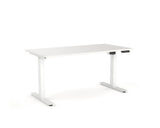 OLG Agile Electric Height Adjustable Desk 2 Column White Standing Desks Dunn Furniture - Online Office Furniture for Brisbane Sydney Melbourne Canberra Adelaide