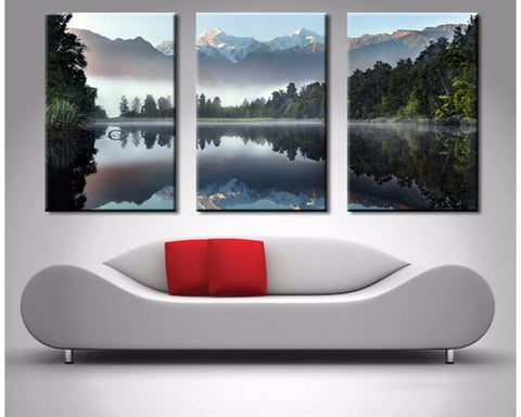 Lake Serenity Triptych 3 Piece Wall Art 3 Piece Wall Art Dunn Furniture - Online Office Furniture for Brisbane Sydney Melbourne Canberra Adelaide
