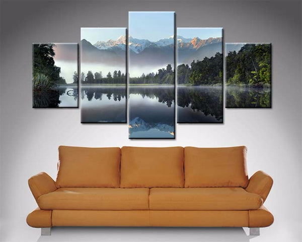 Lake Serenity 5 Piece Diamond Shaped Wall Art 5 Piece Diamond Shaped Wall Art Dunn Furniture - Online Office Furniture for Brisbane Sydney Melbourne Canberra Adelaide